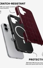 iPhone 16 Plus Tough Case – Rouge Croc - View 2