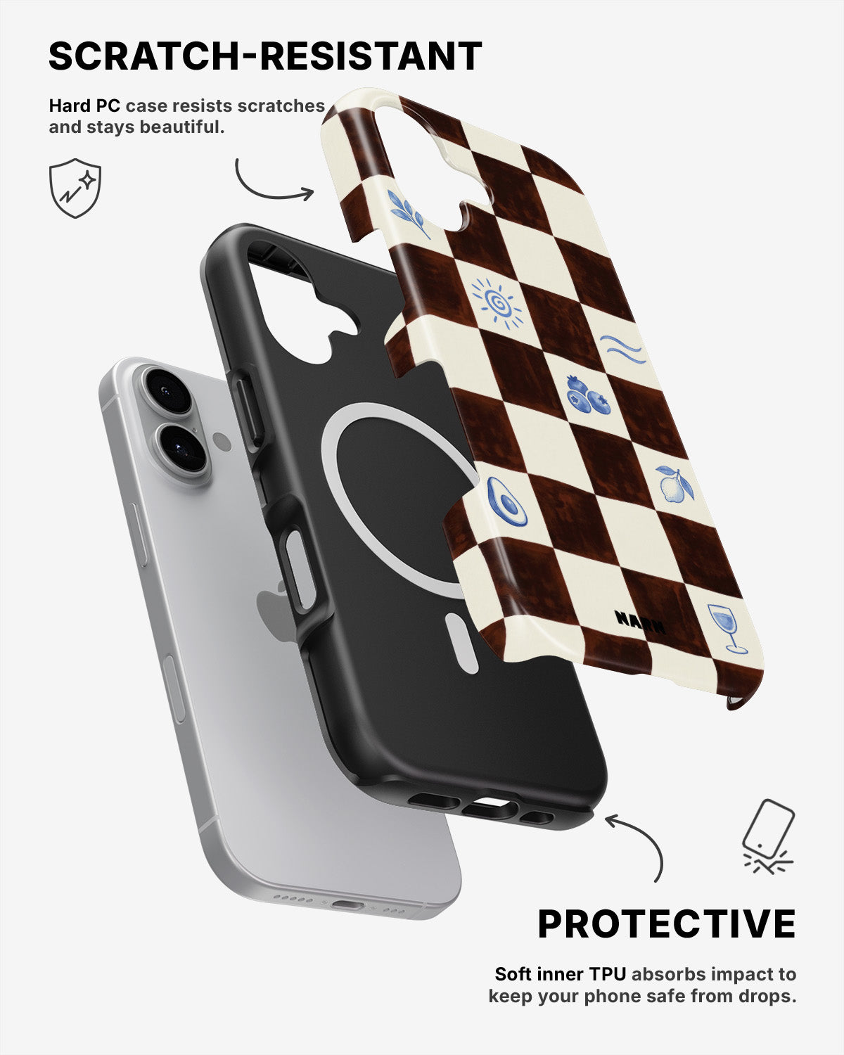 iPhone 16 Plus Tough Case – Dolce Grid - View 2