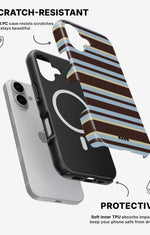 iPhone 16 Plus Tough Case – Latte Lines - View 2