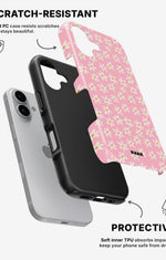 iPhone 16 Plus Tough Case – Pink Daisy - View 2