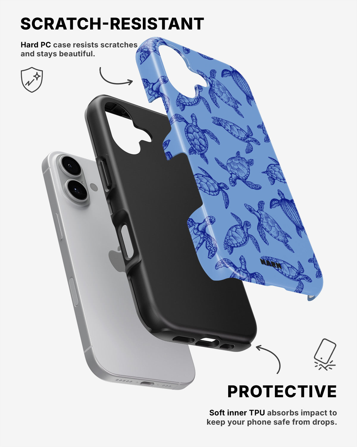 iPhone 16 Plus Tough Case – Turtle Bay - View 2
