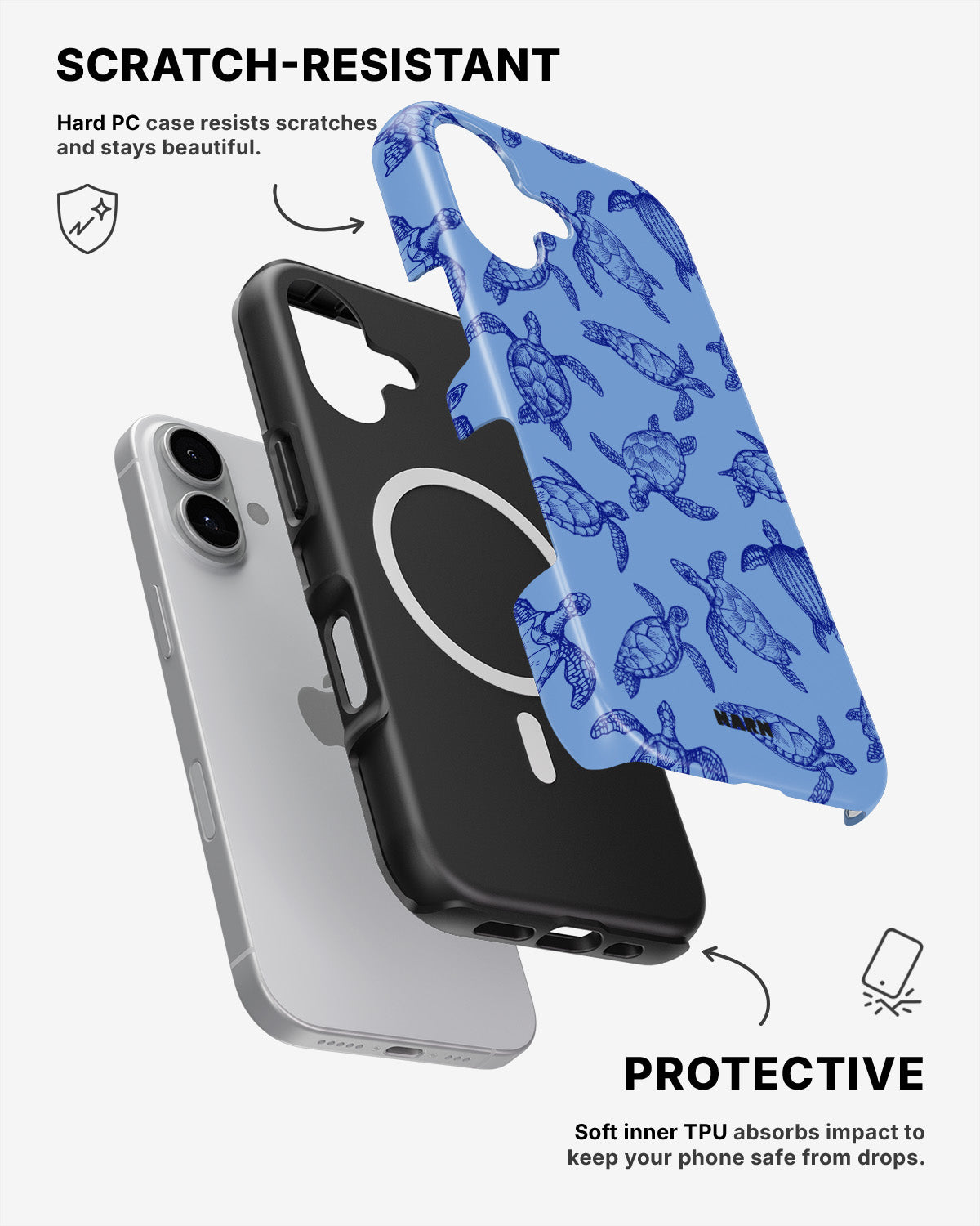 iPhone 16 Plus Tough Case – Turtle Bay - View 2
