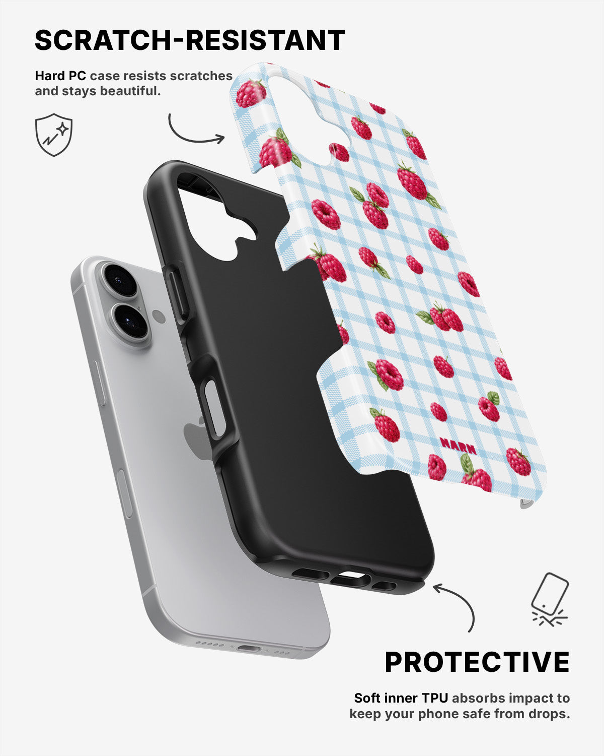 iPhone 16 Plus Tough Case – Berry Basket - View 2