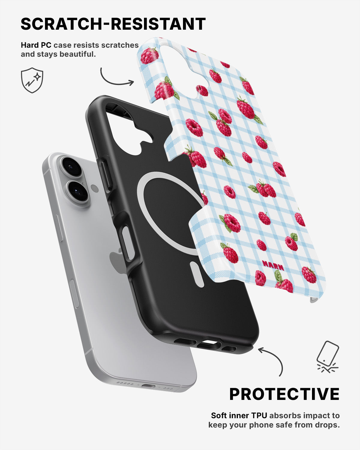 iPhone 16 Plus Tough Case – Berry Basket - View 2