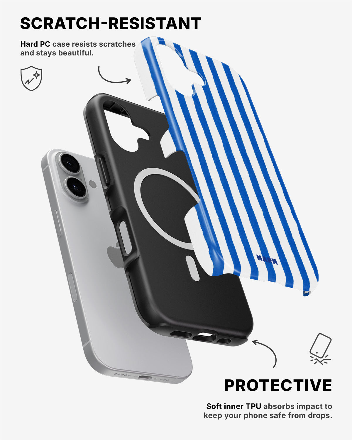 iPhone 16 Plus Tough Case – Linen - View 2