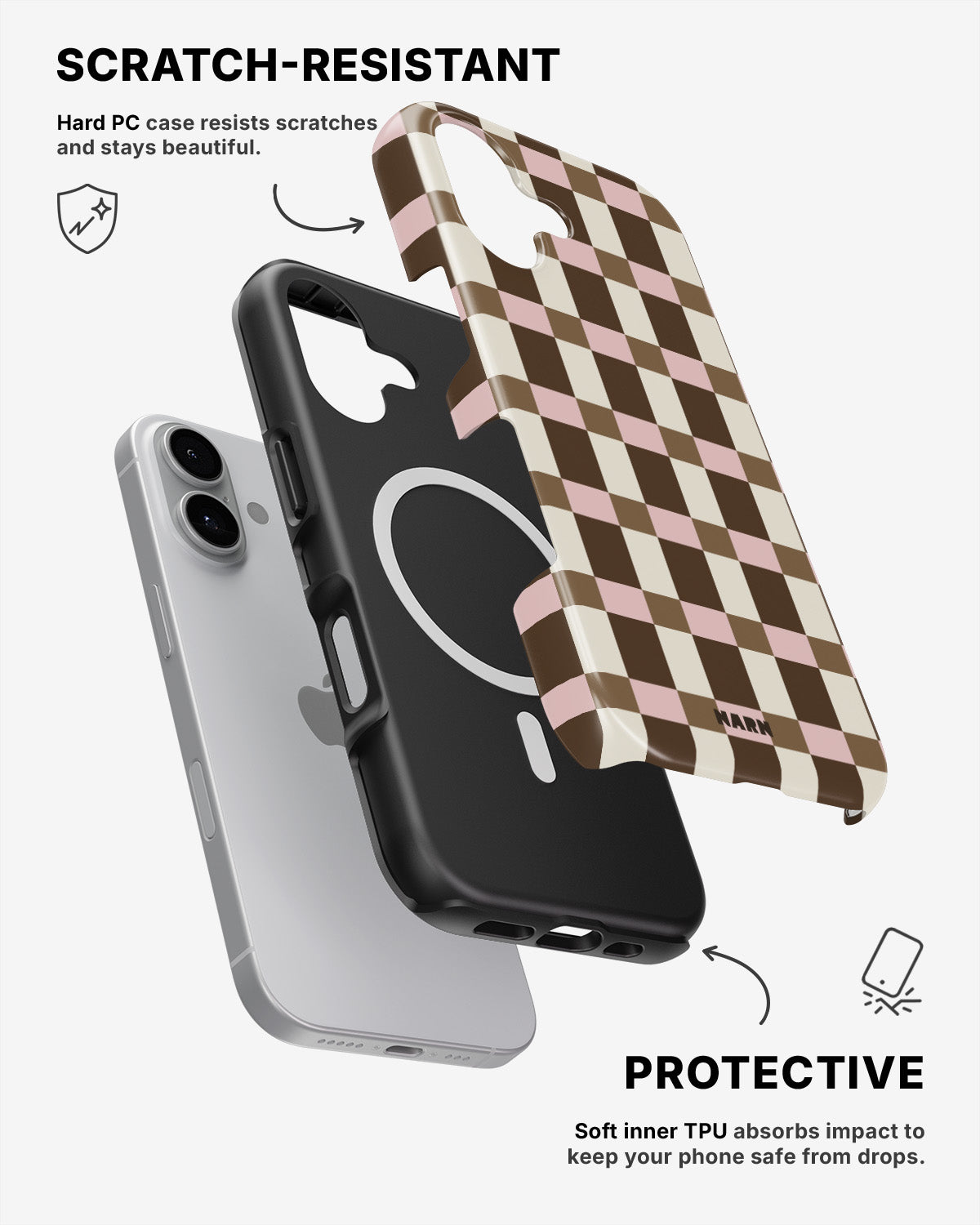 iPhone 16 Plus Tough Case – Biscuit - View 2