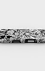 iPhone 16 Plus Tough Case – Grey Crystals - View 3