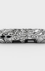 iPhone 16 Plus Tough Case – Japanese Pattern - View 3
