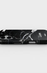 iPhone 16 Plus Tough Case – Custom - Black Marble - View 3