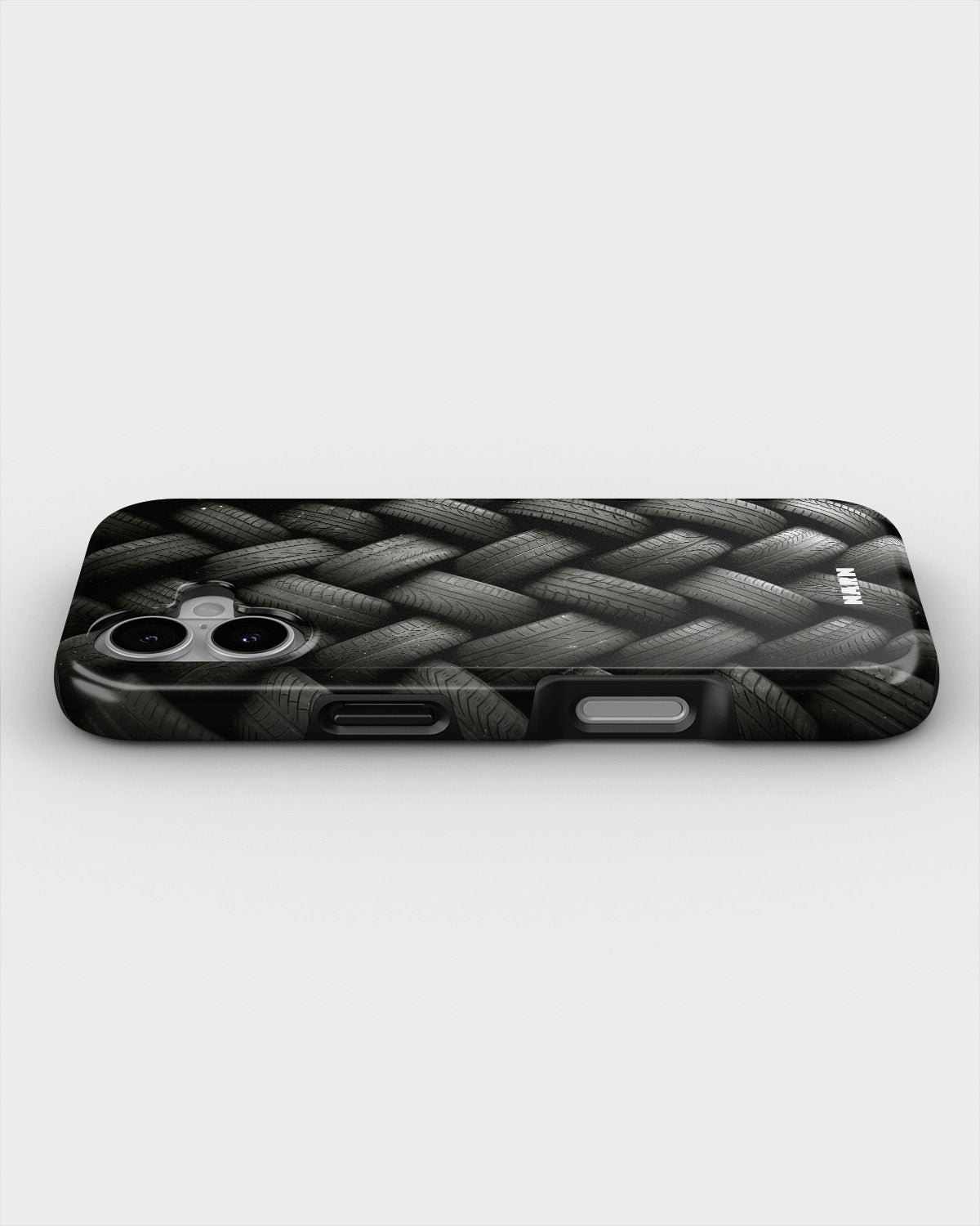 iPhone 16 Plus Tough Case – Tires Wall - View 3