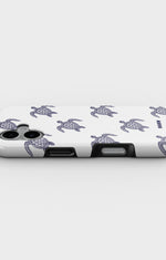 iPhone 16 Plus Tough Case – Blue Turtles - View 3