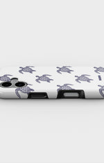 iPhone 16 Plus Tough Case – Blue Turtles - View 3