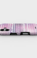 iPhone 16 Plus Tough Case – Purple Aztec - View 3