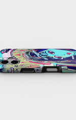 iPhone 16 Plus Tough Case – Abstract Cat - View 3