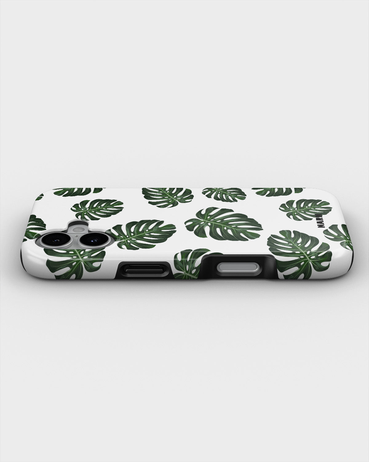 iPhone 16 Plus Tough Case – Monstera Pattern - View 3