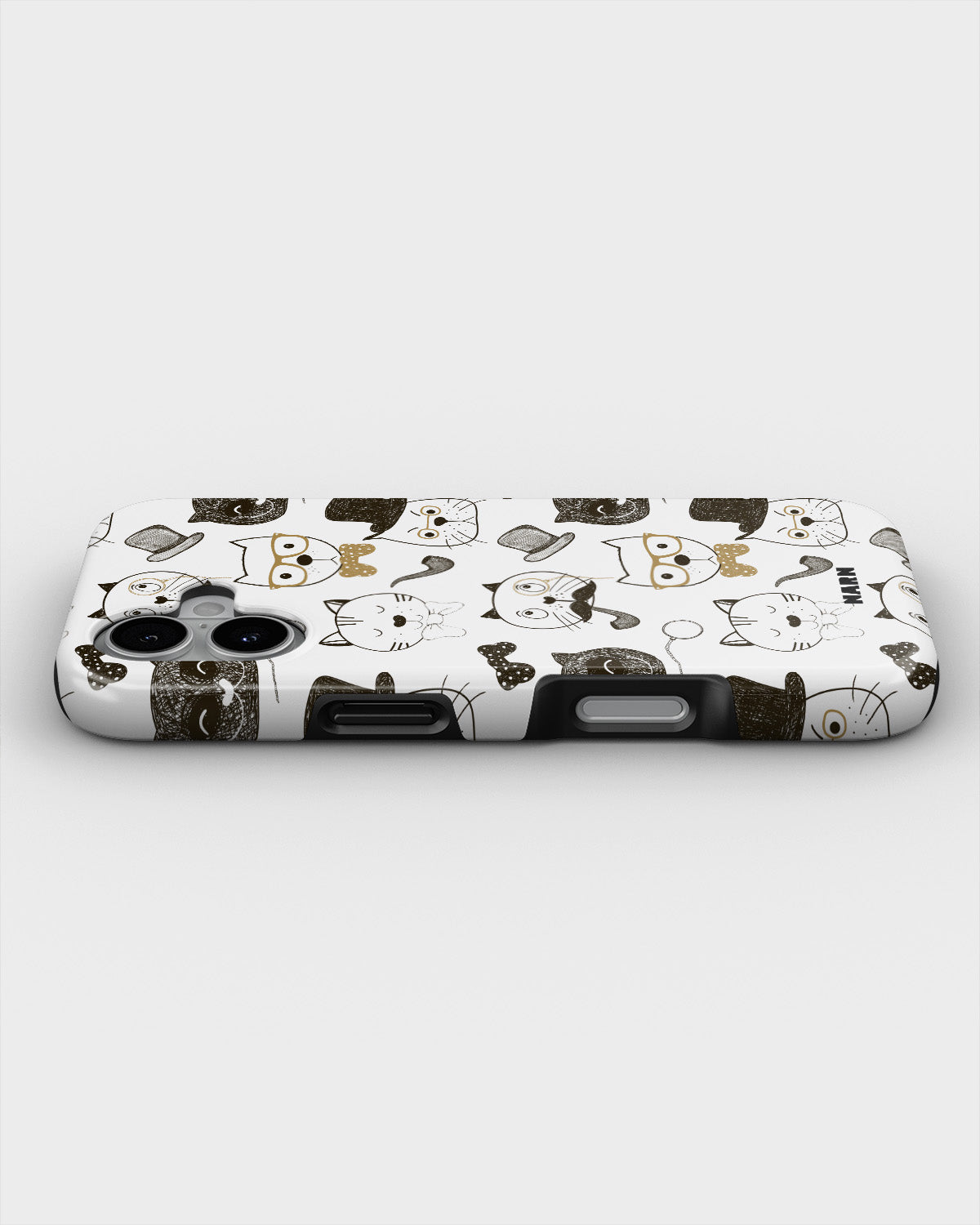 iPhone 16 Plus Tough Case – Cartoon Cats - View 3