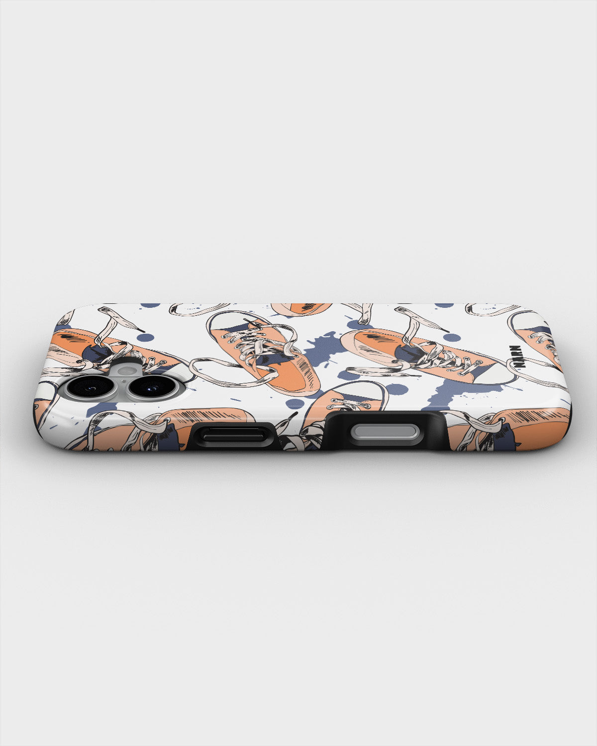 iPhone 16 Plus Tough Case – Apricot Sneakers - View 3