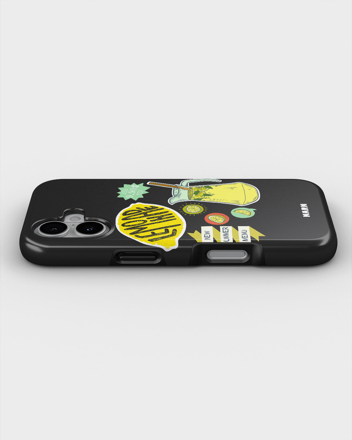 iPhone 16 Plus Tough Case – Lemon Summer - View 3