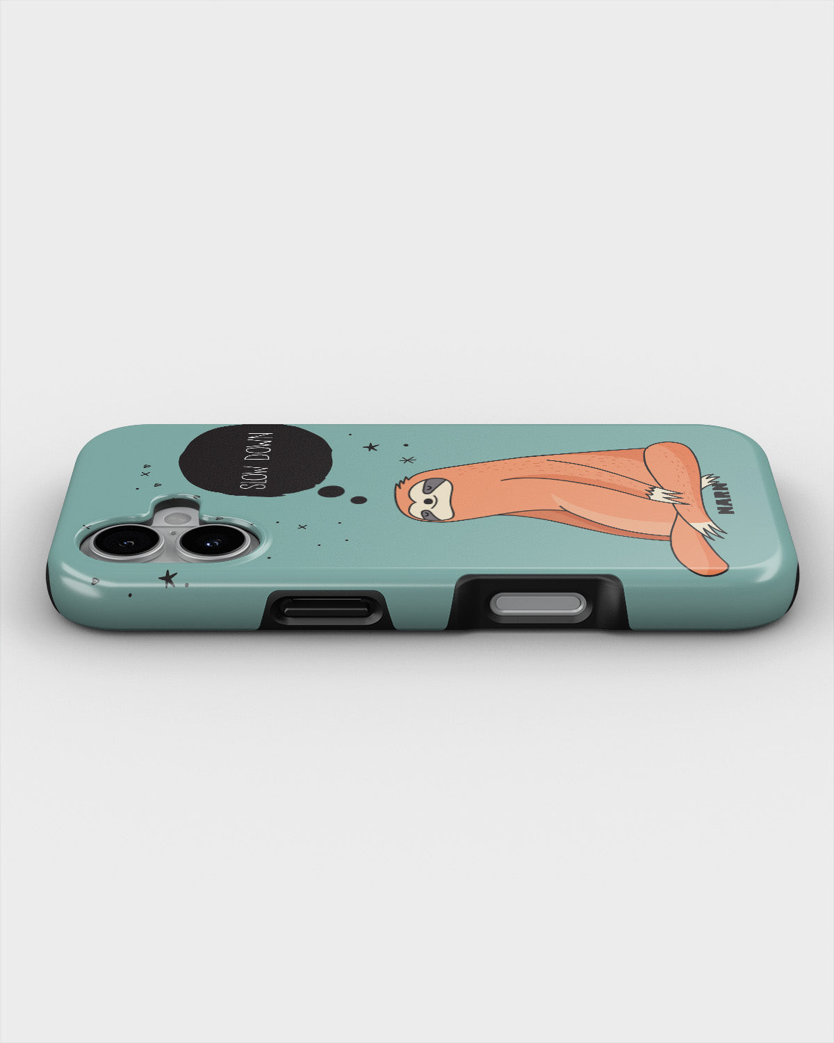 iPhone 16 Plus Tough Case – Slow Down Sloth - View 3