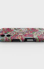 iPhone 16 Plus Tough Case – Paisley Paradise - View 3