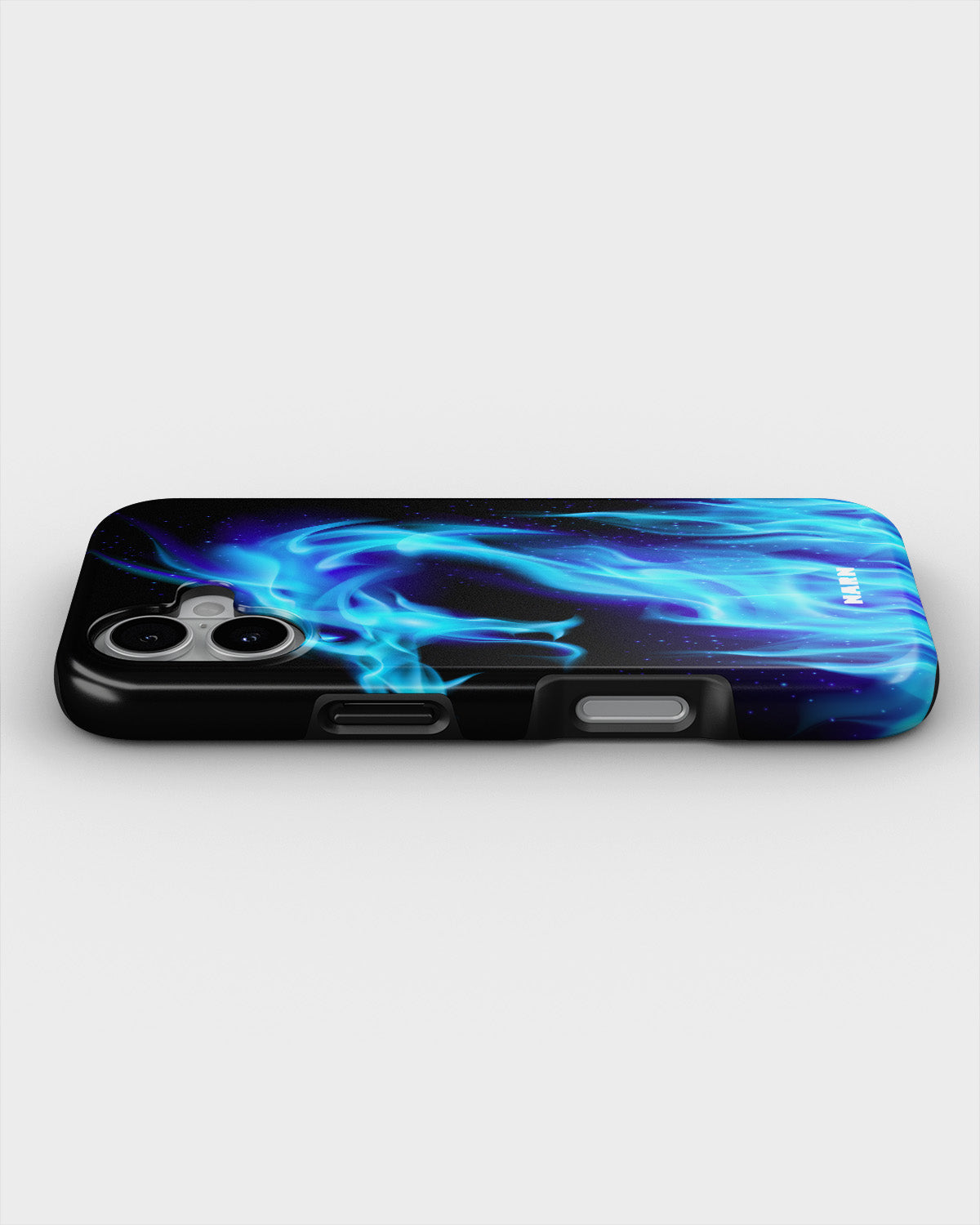 iPhone 16 Plus Tough Case – Blue Flames Dragon - View 3
