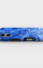 iPhone 16 Plus Tough Case – Blue Vintage - View 3