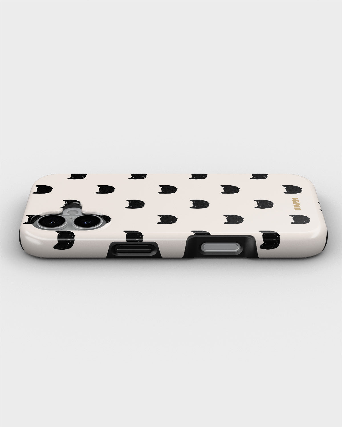 iPhone 16 Plus Tough Case – Kitty Dots - View 3