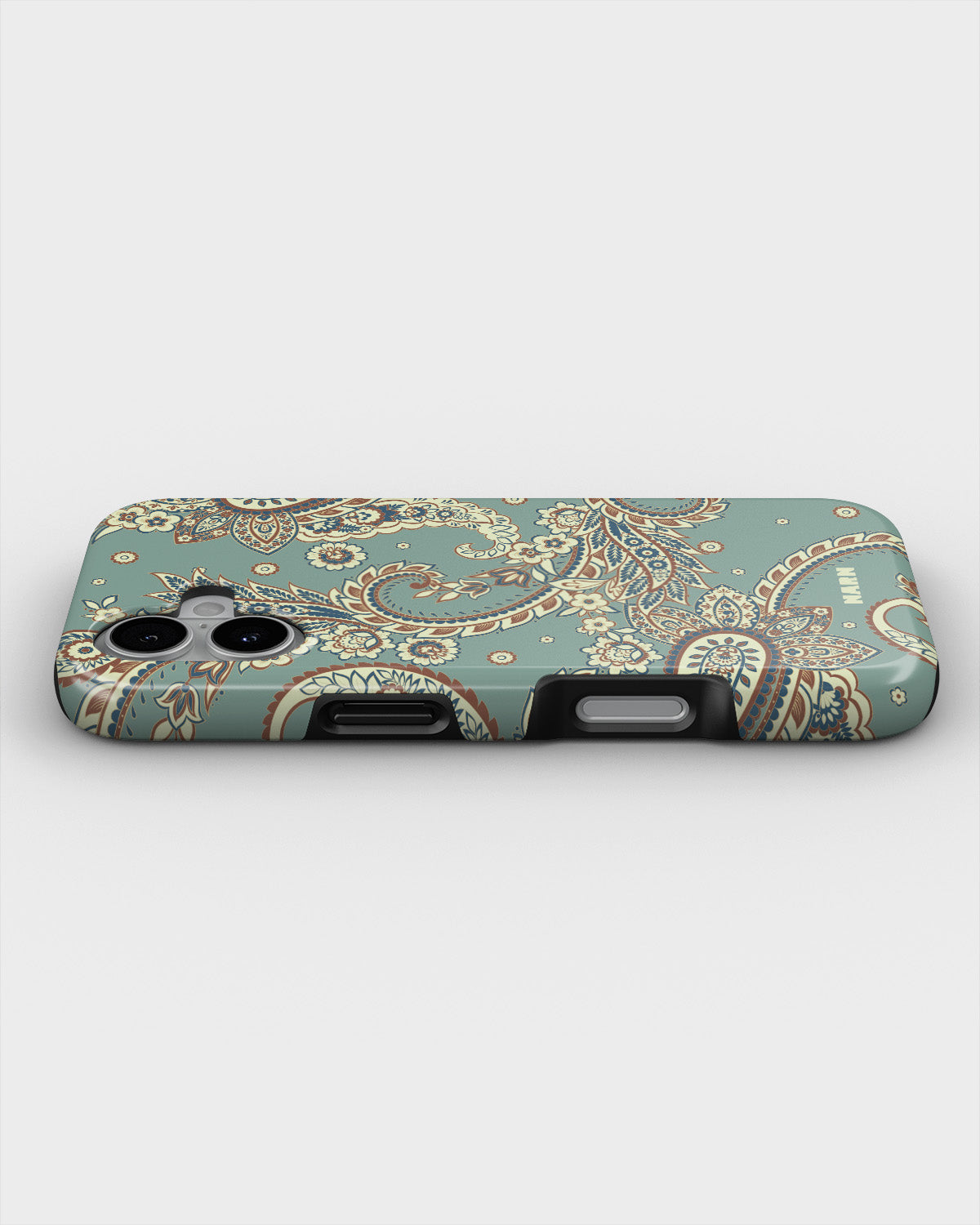 iPhone 16 Plus Tough Case – Paisley Green - View 3
