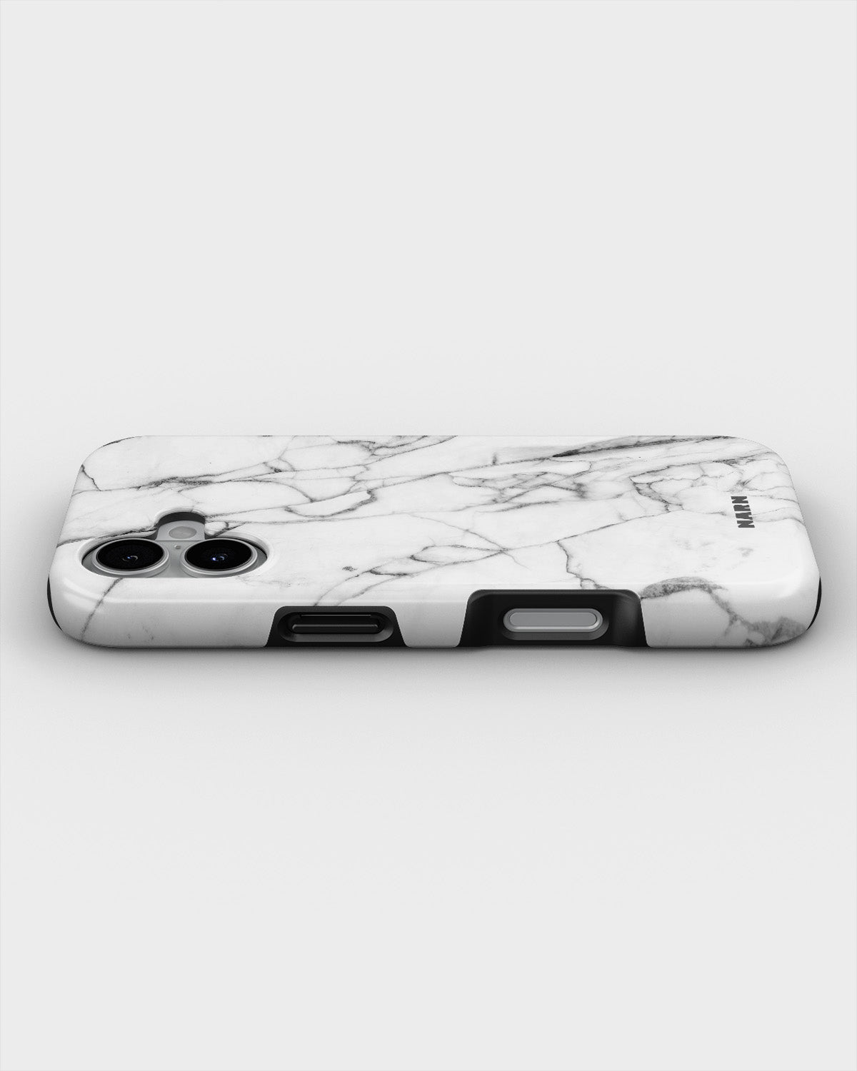 iPhone 16 Plus Tough Case – Milky Marble - View 3