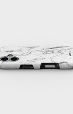 iPhone 16 Plus Tough Case – Milky Marble - View 3