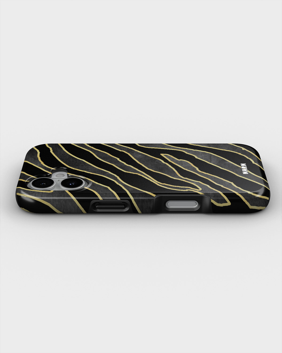 iPhone 16 Plus Tough Case – Golden Zebra - View 3