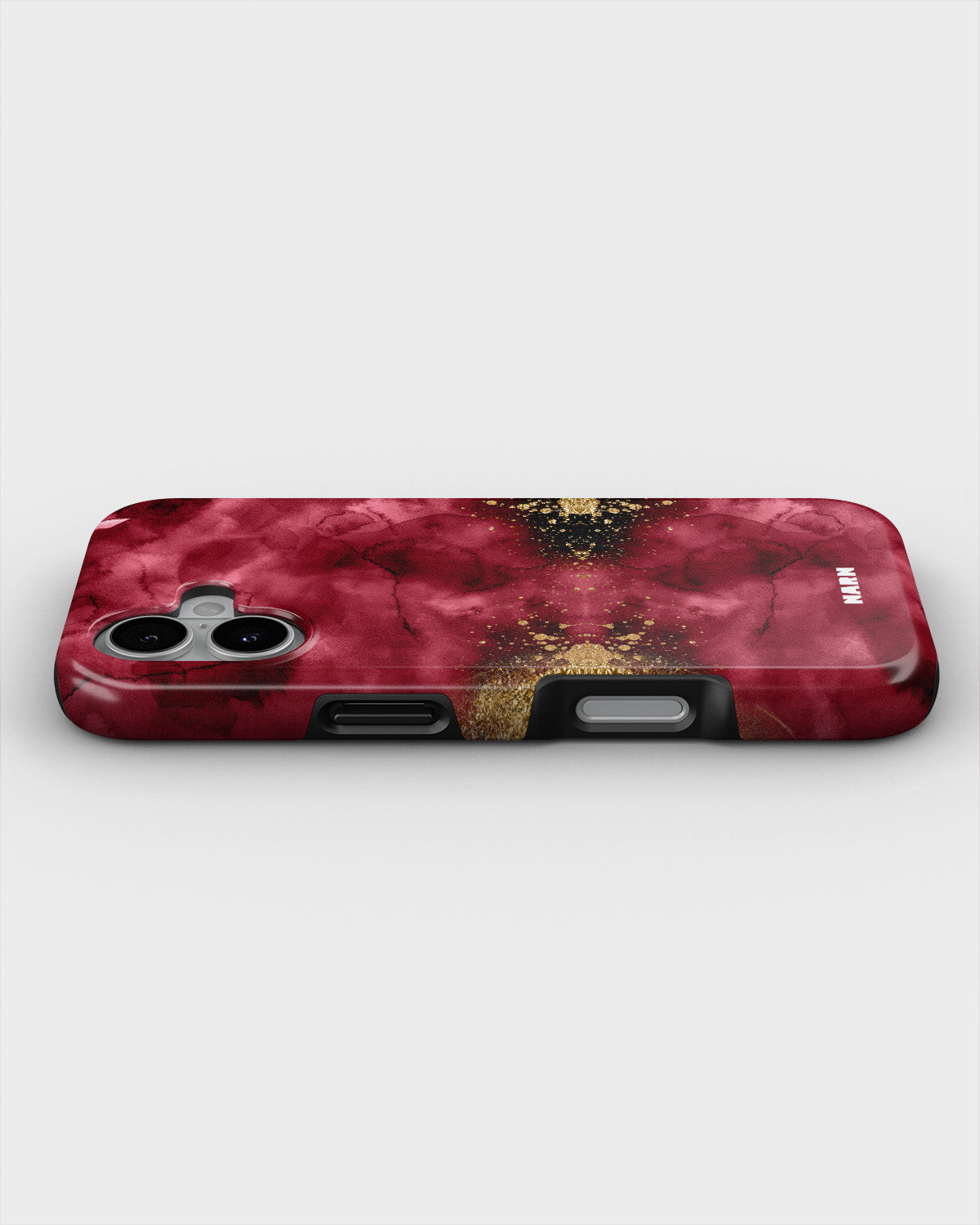 iPhone 16 Plus Tough Case – Burgendy Shimmer - View 3