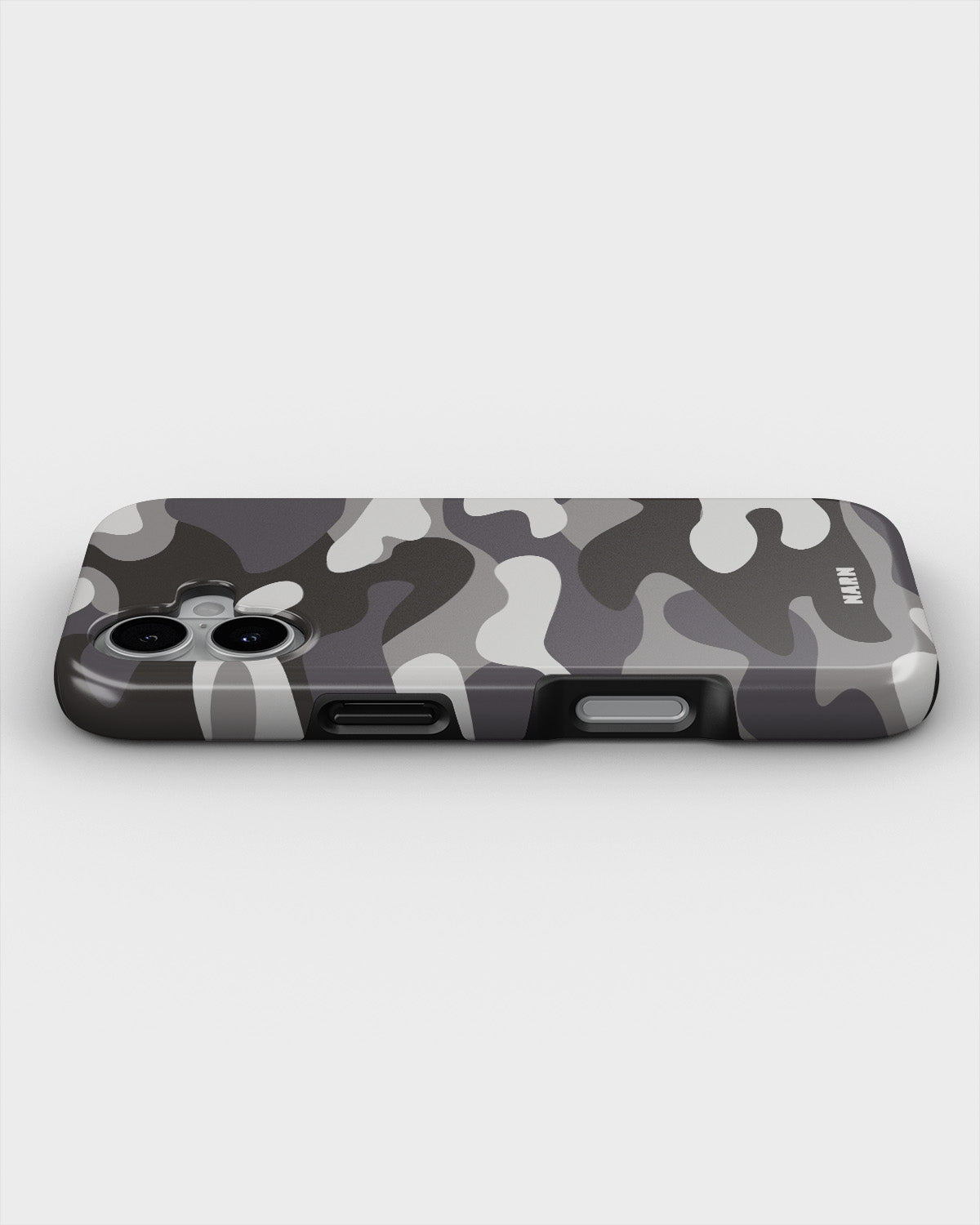 iPhone 16 Plus Tough Case – Grey Camo - View 3