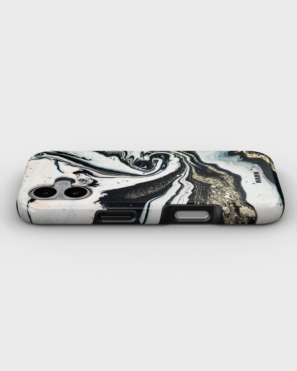 iPhone 16 Plus Tough Case – Golden Swirl - View 3