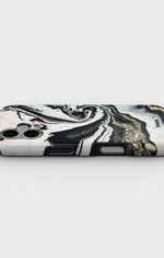 iPhone 16 Plus Tough Case – Golden Swirl - View 3