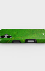 iPhone 16 Plus Tough Case – Green Leafy - View 3