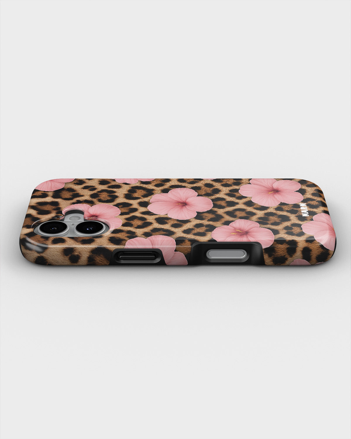 iPhone 16 Plus Tough Case – Leopard Flower - View 3