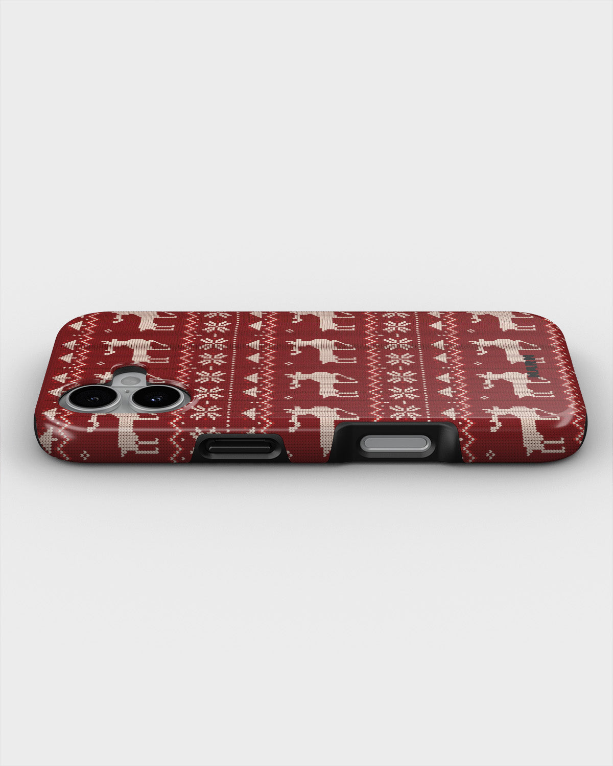 iPhone 16 Plus Tough Case – Reindeer Knit - View 3