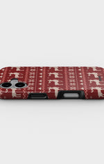 iPhone 16 Plus Tough Case – Reindeer Knit - View 3