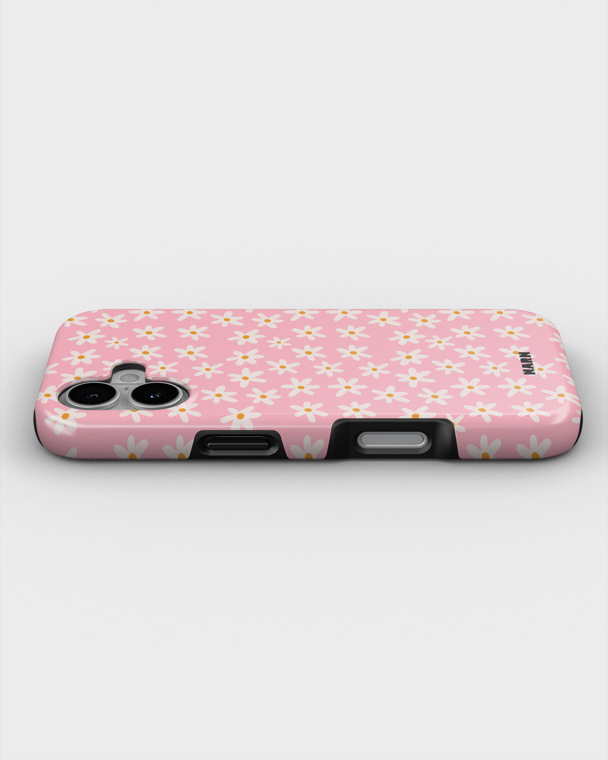 iPhone 16 Plus Tough Case – Pink Daisy - View 3