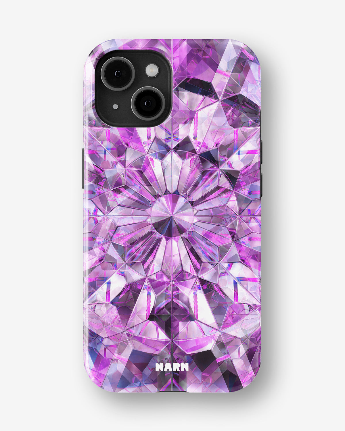 iPhone 15 Plus Tough Case – Lavender Crystals - View 1