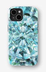 iPhone 15 Plus Tough Case – Green Crystals - View 1
