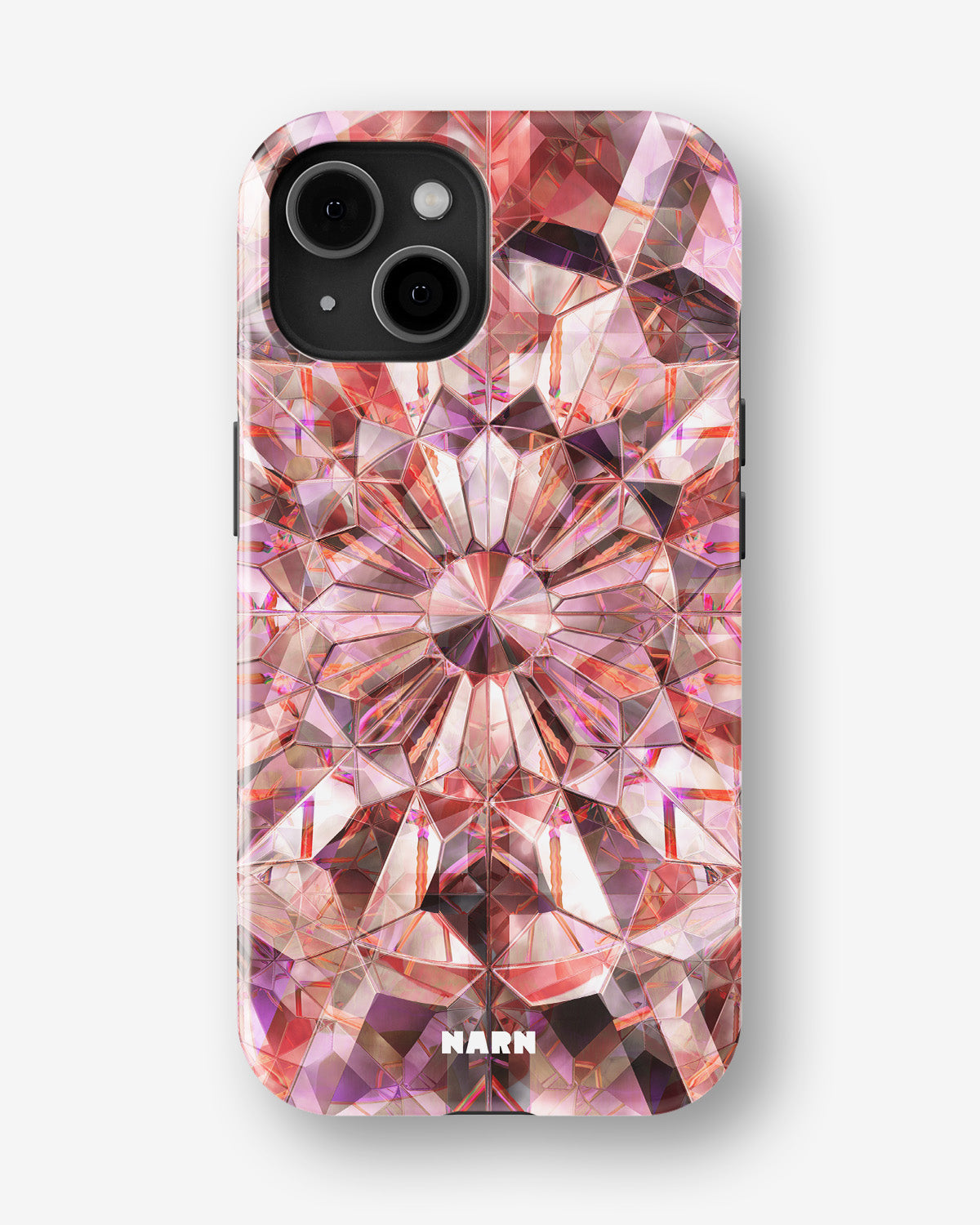 iPhone 15 Plus Tough Case – Pink Crystals - View 1
