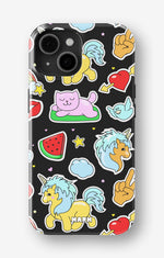 iPhone 15 Plus Tough Case – Cute Stickers - View 1