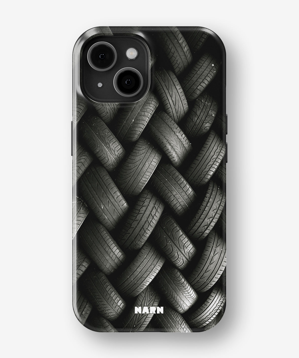iPhone 15 Plus Tough Case – Tires Wall - View 1