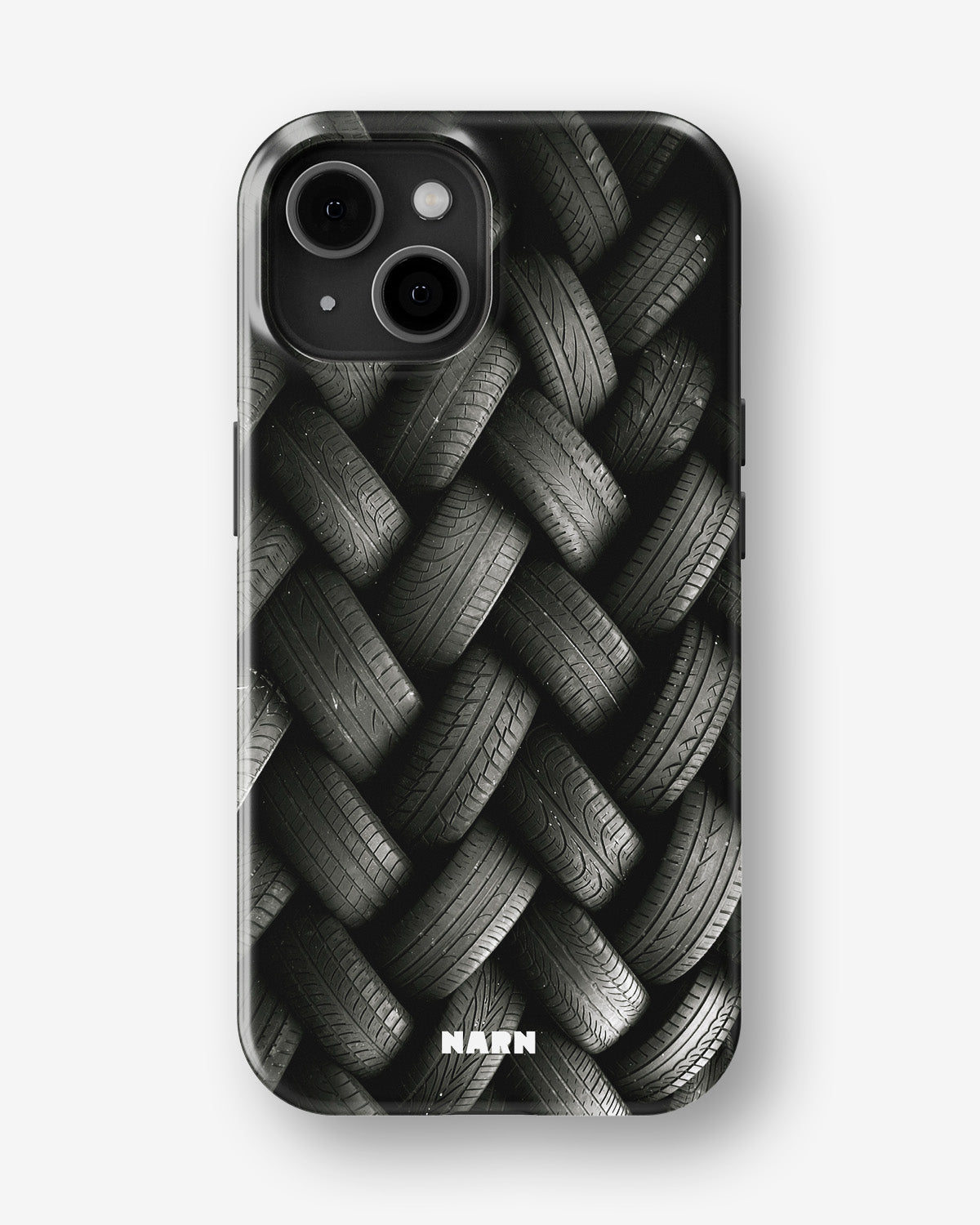 iPhone 15 Plus Tough Case – Tires Wall - View 1