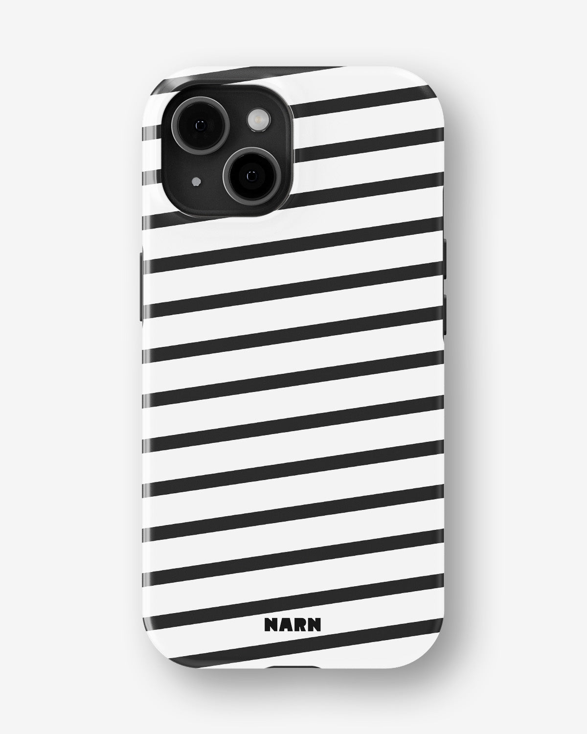 iPhone 15 Plus Tough Case – Black Stripes - View 1