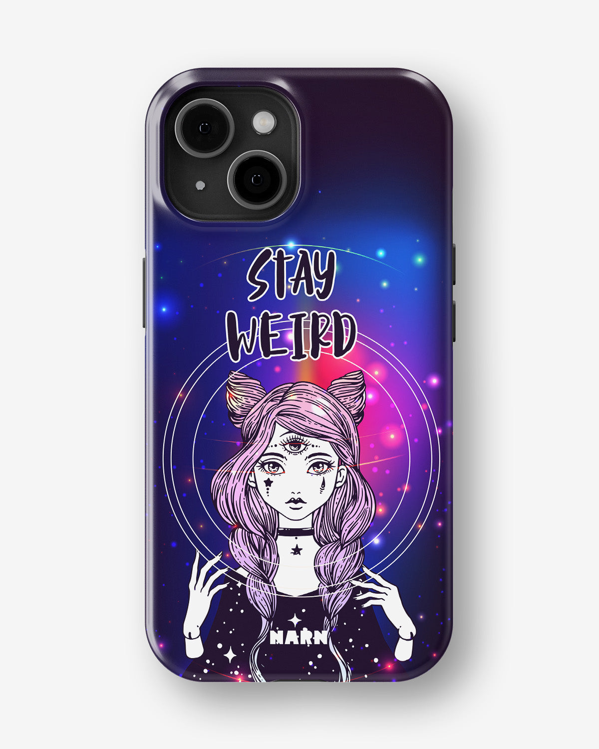 iPhone 15 Plus Tough Case – Galactic Weird - View 1