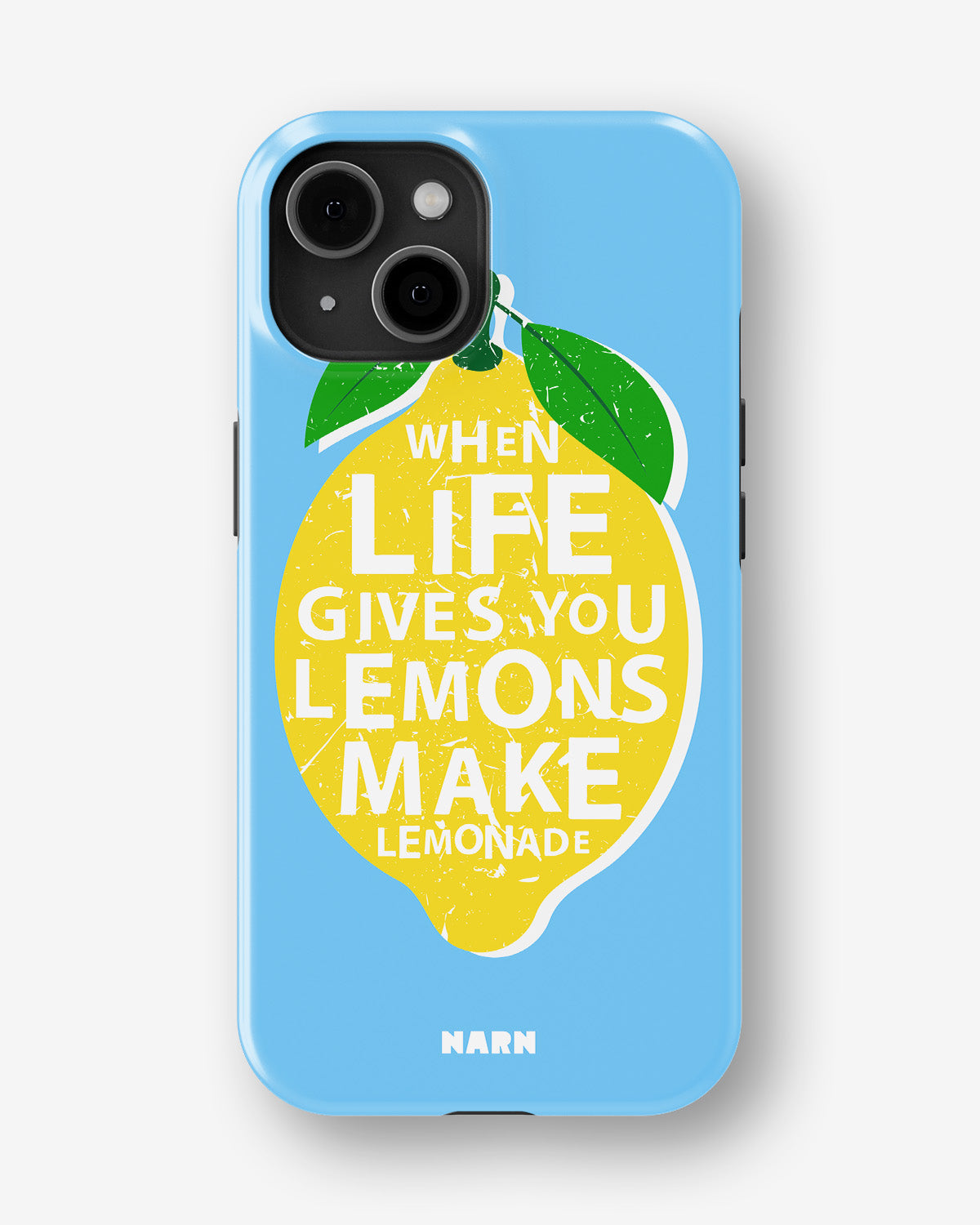 iPhone 15 Plus Tough Case – Lemon Quote - View 1