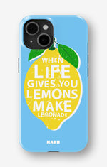 iPhone 15 Plus Tough Case – Lemon Quote - View 1